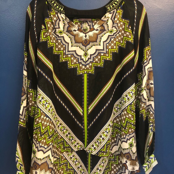 Abstract Fun Blouse - Picture 1 of 5